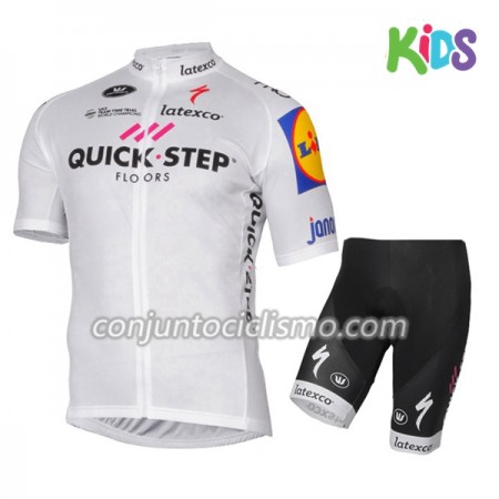 Conjunto Maillot + Culotte Corto 2017 Quick-Step Floors Niños N005